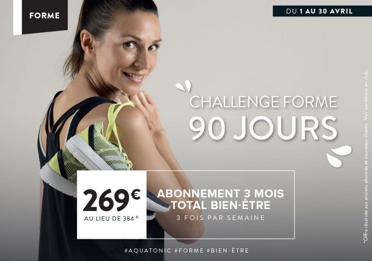 Abonnement Total Bien etre a Nantes : 3 mois pour se remettre en forme