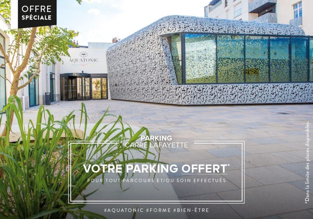 Parking offert pour tout parcours ou soin