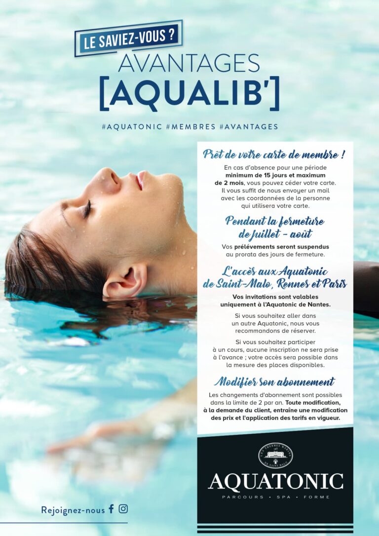 Avantages Aqualib