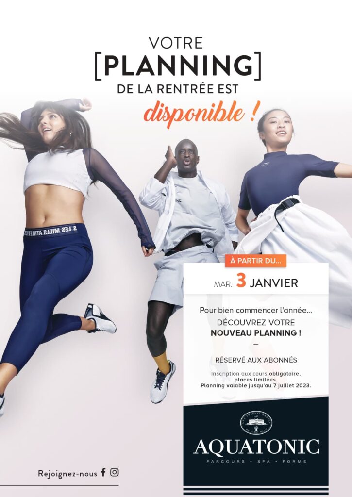 planning cours fitness aquatonic nantes