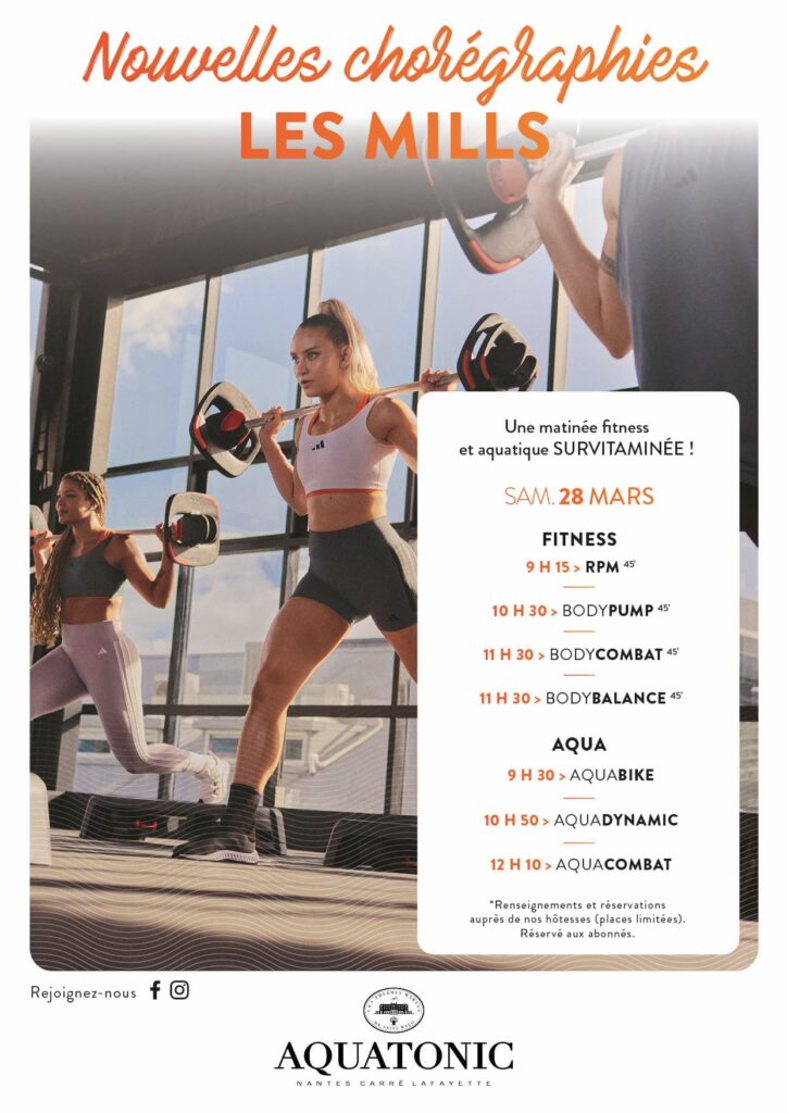 cours de sport les mills nantes