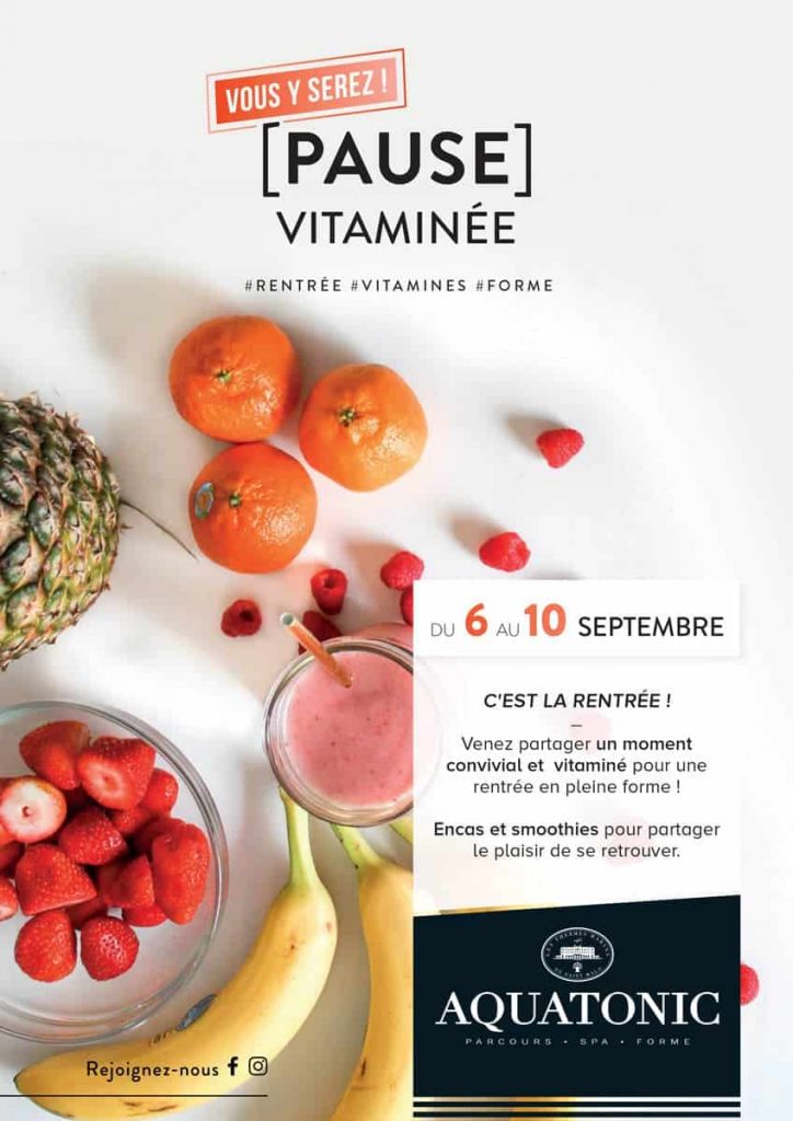 Pause vitaminé du 6 au 10 septembre à Nantes