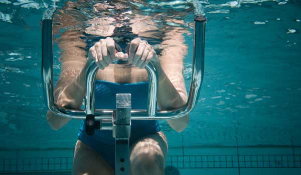 Cours d'aquabike à Chessy