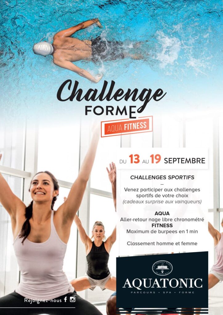 Challenge Forme Aquafitness du 13 eu 19 septembre