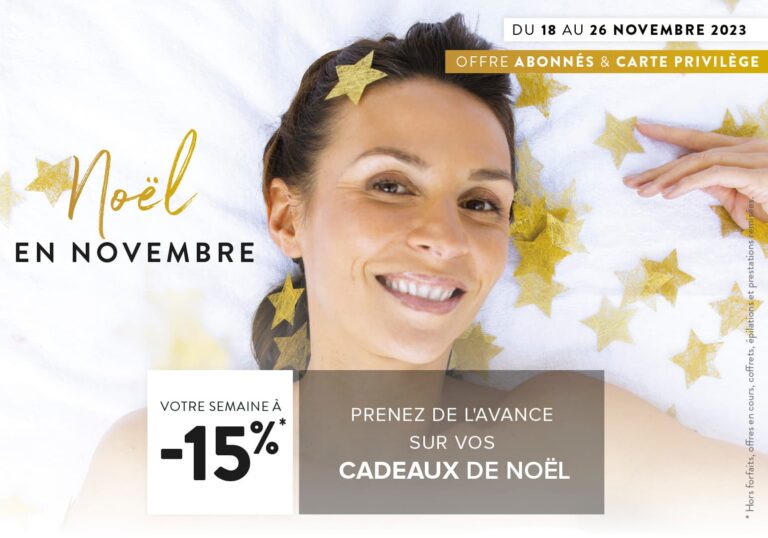 Paris Val D'Europe promo soins noël