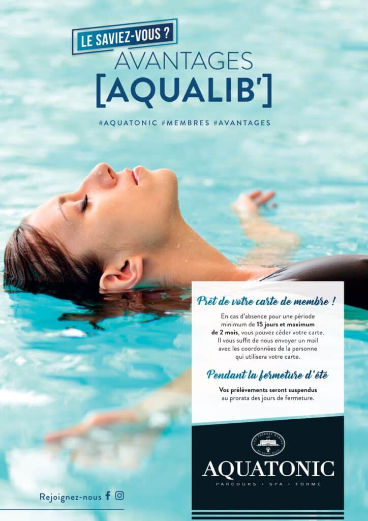 Avantages Aqualib' Paris
