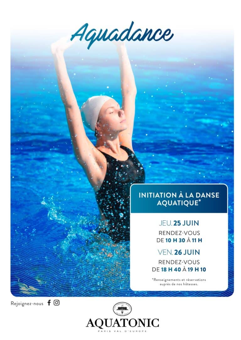 cours aquadance paris val europe