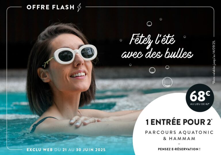 Offre flash promo Aquatonic Paris