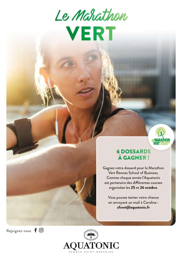Dossard Marathon vert Rennes