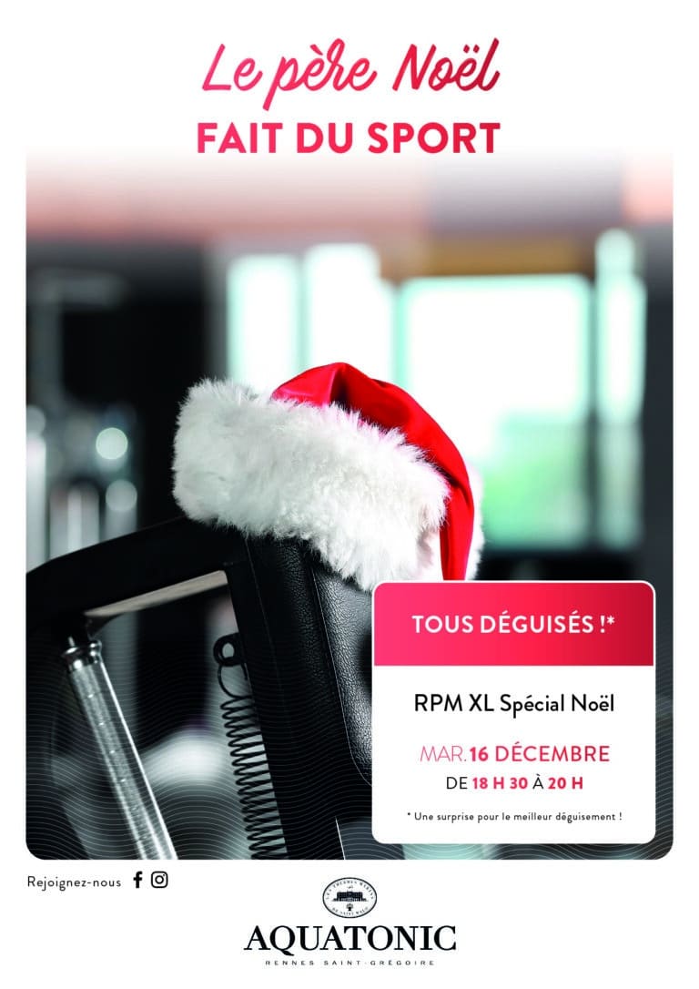pere noel fait du sport rennes