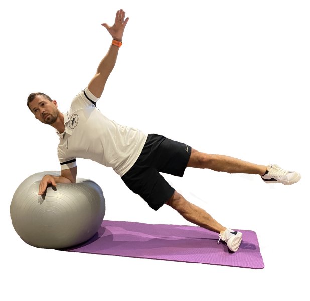 exercices gainage swissball